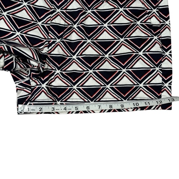 Merona Shorts Geometric Triangles Patriotic Nautical Americana Women's Size 14 - Picture 13 of 13